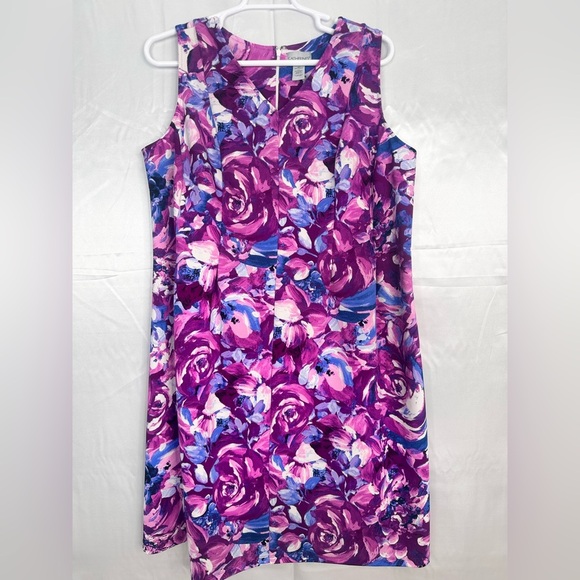 Catherine's Floral Sleeveless Aline Dress size 2X (23/24W) - Picture 1 of 10